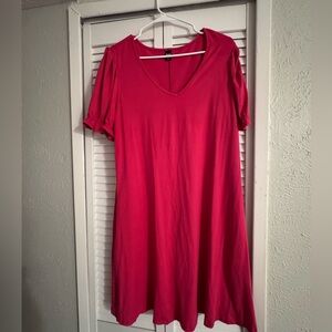 Women's V-Neck Pink Top